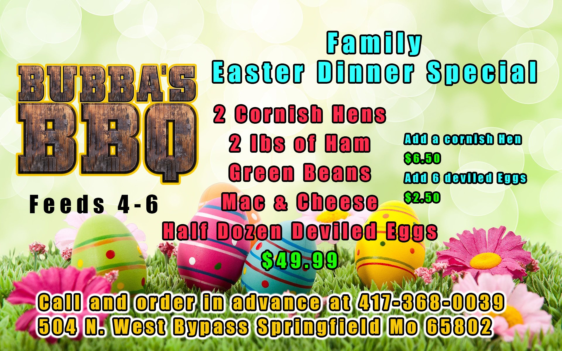 Bubba's BBQ 504 N West Bypass, Springfield