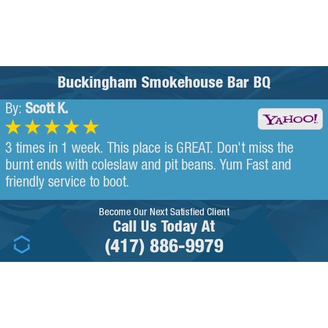 Buckingham Smokehouse Bar BQ 2002 S Campbell Ave, Springfield