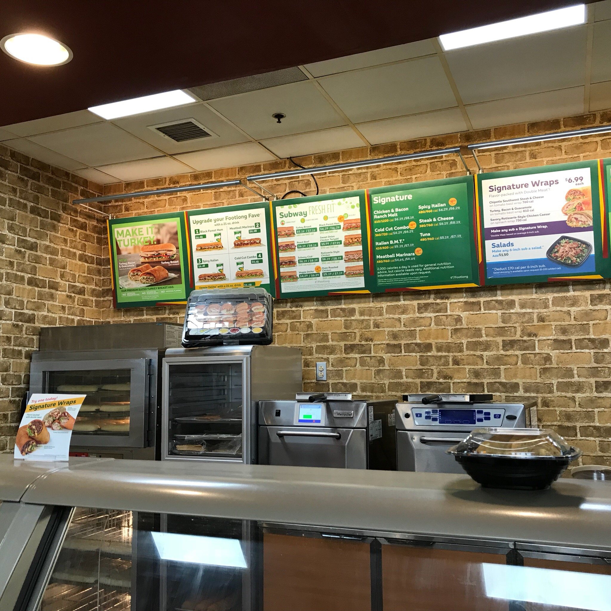 Subway Menu