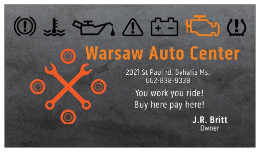 Warsaw Auto Center/Carwash/Mini Storage