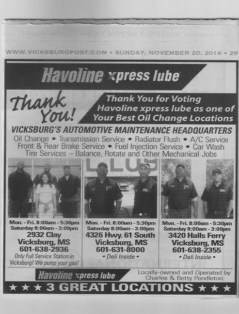 Havoline Xpress Lube Vicksburg