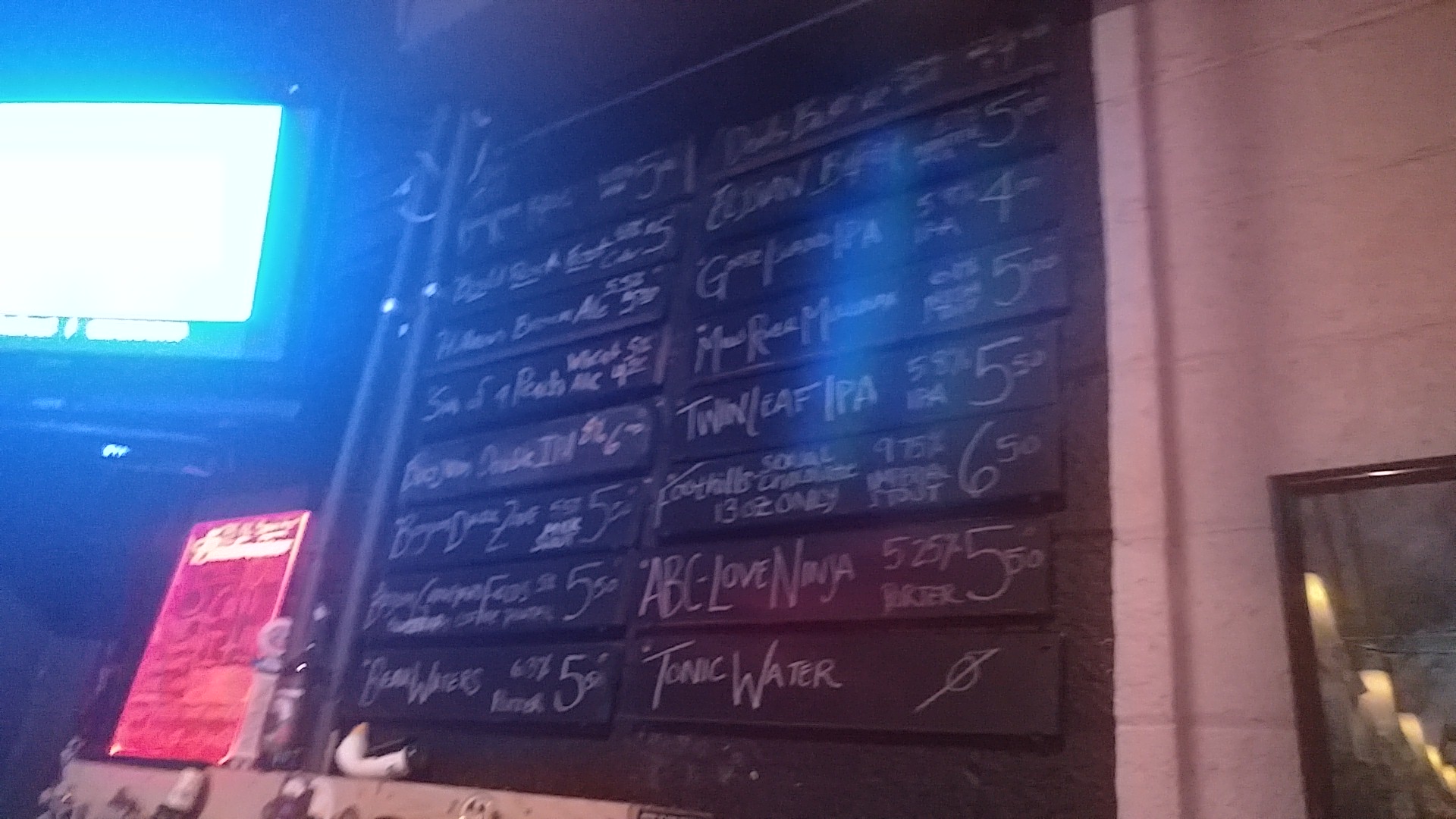 Dalton Distillery Menu