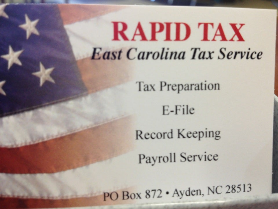 Rapid Tax Service 249 W 3rd St, Ayden North Carolina 28513
