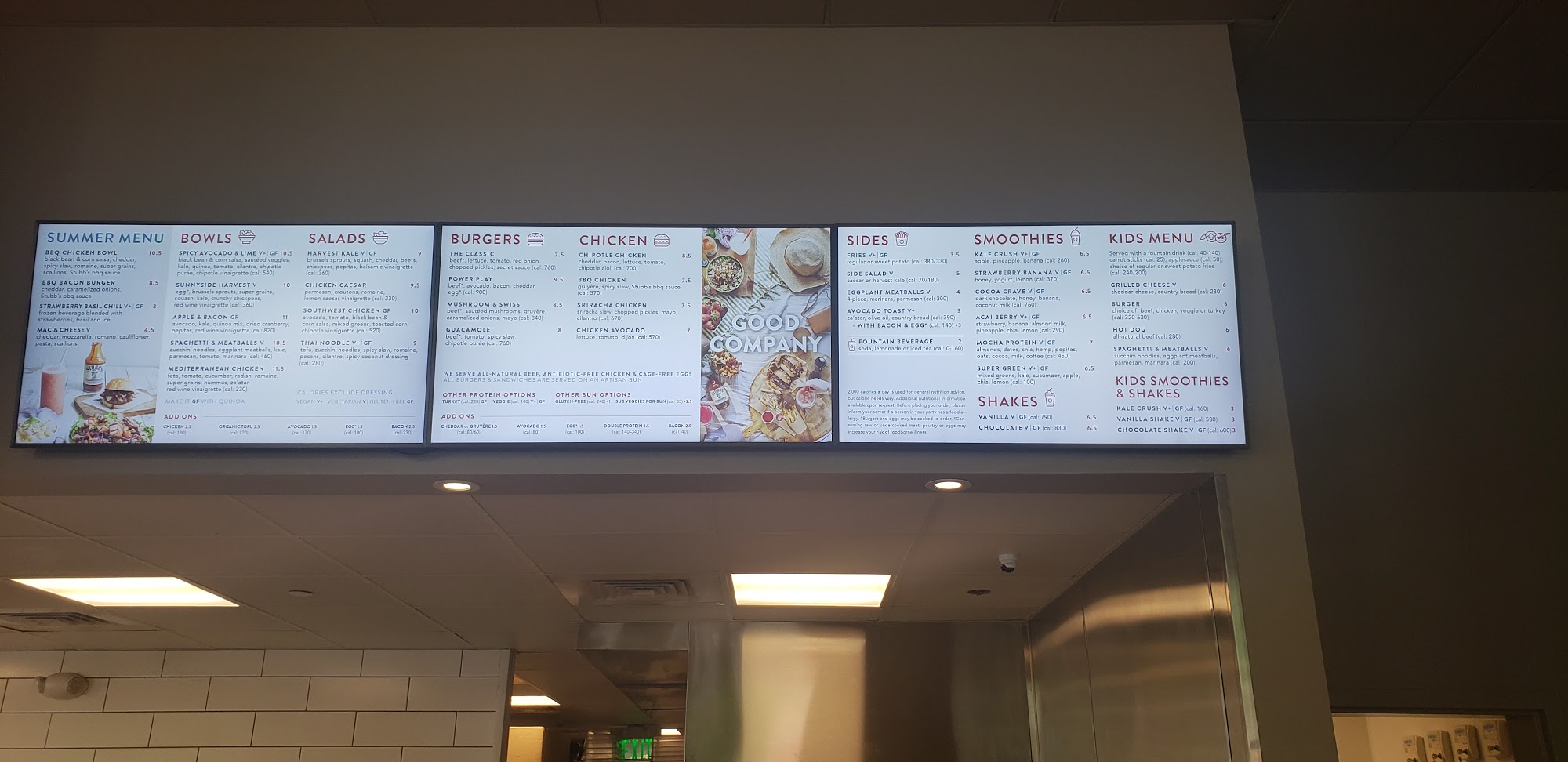 B.GOOD Menu