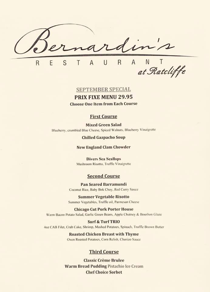 Bernardin's Restaurant At Ratcliffe 435 S Tryon St Ste 100, Charlotte