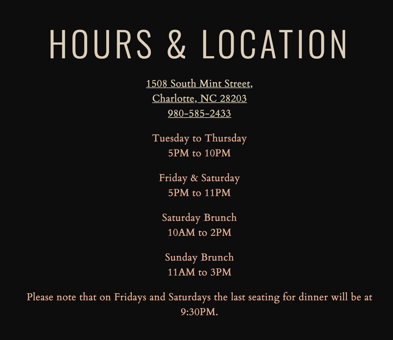 Bardo Restaurant 1508 S Mint St, Charlotte