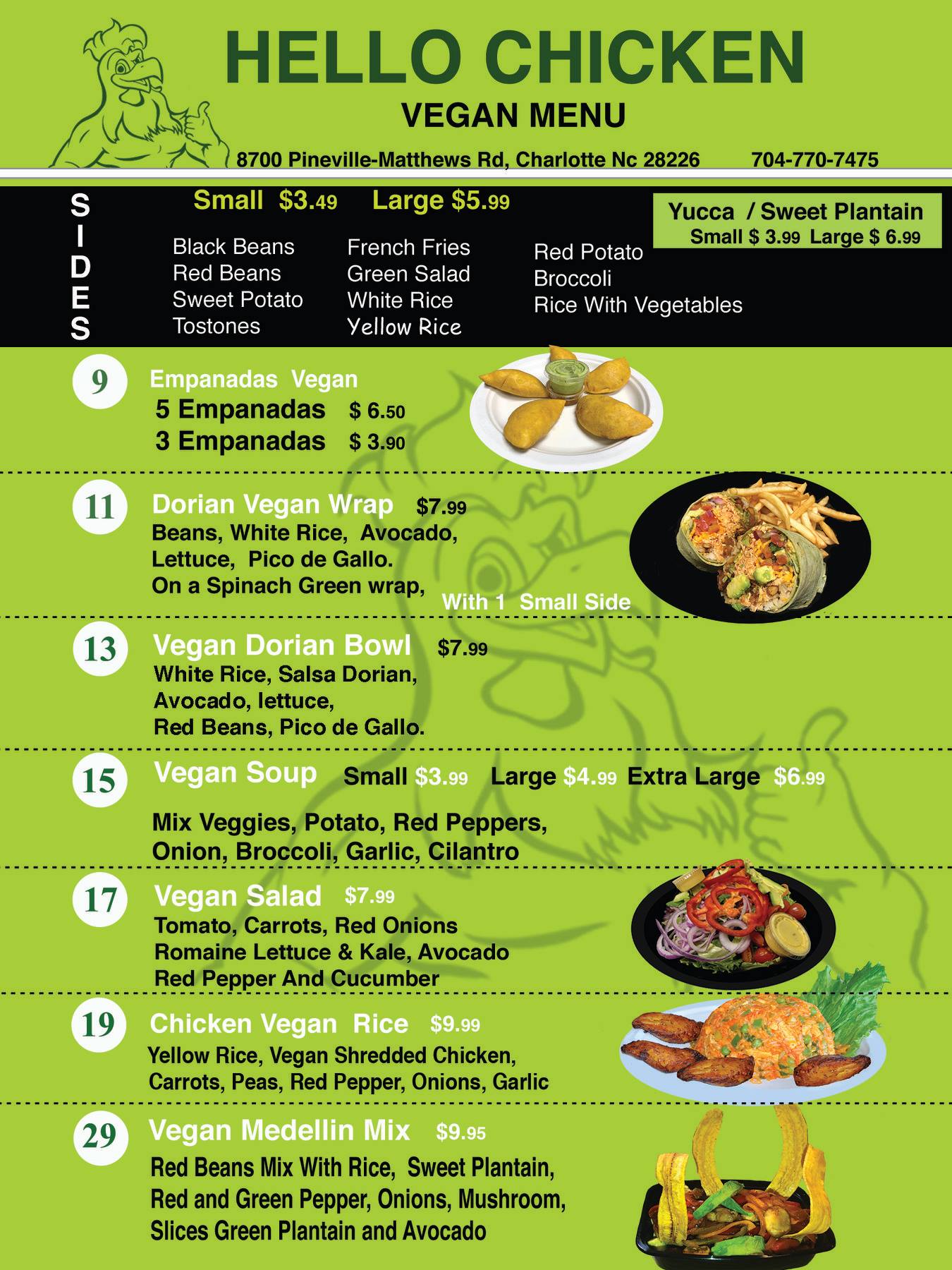 Hello Chicken 8700 Pineville-Matthews Rd, Charlotte