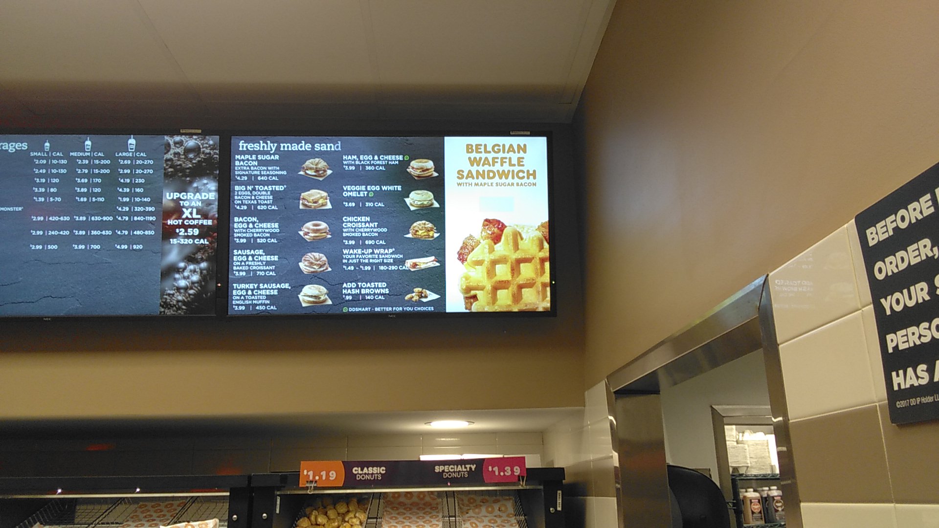 Dunkin' Menu