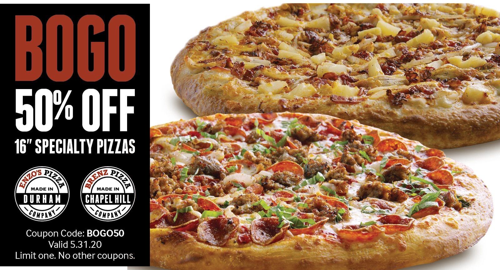 Enzo's Pizza Co. 2608 Erwin Rd STE 140, Durham