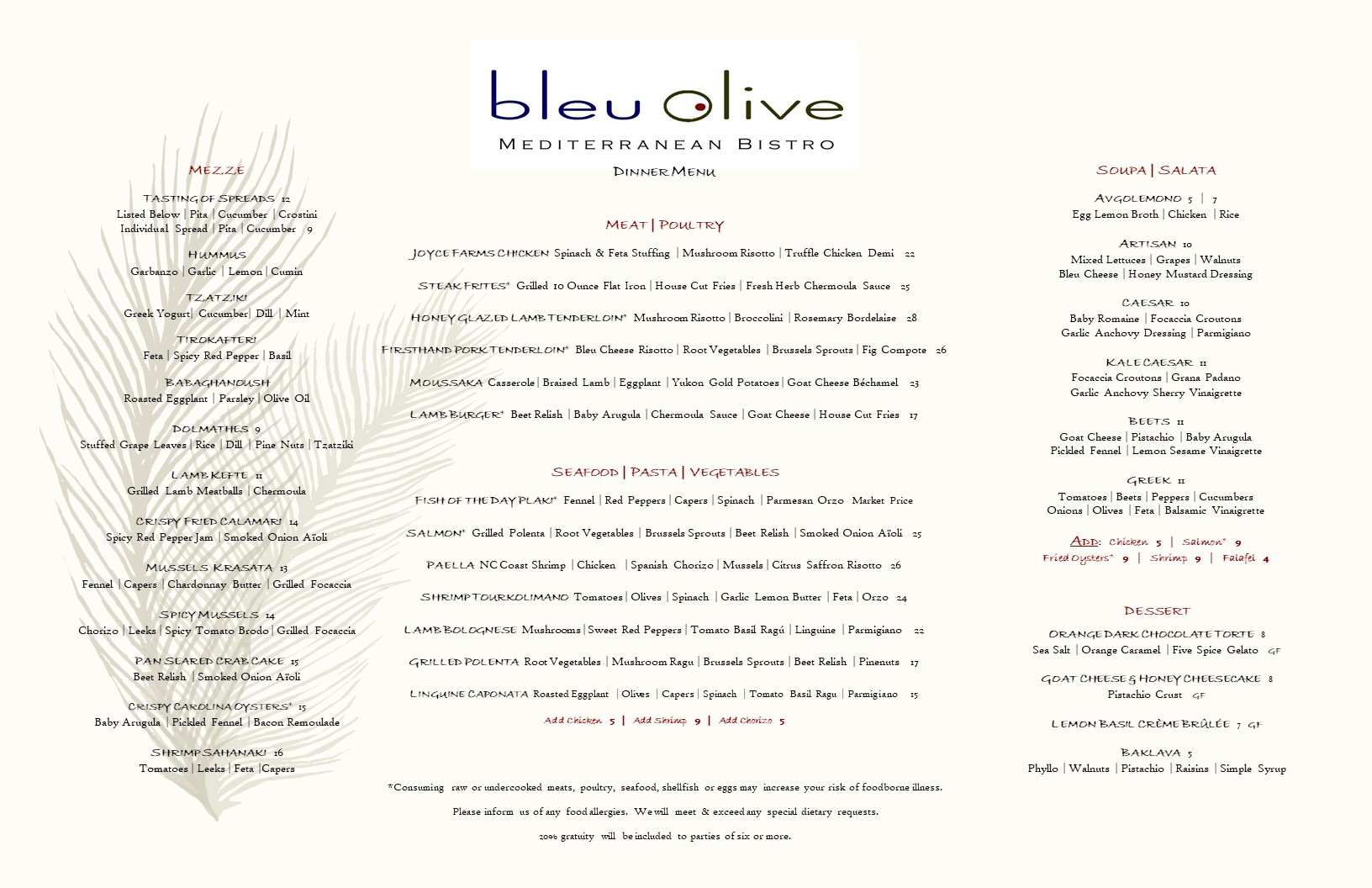 Bleu Olive 1821 Hillandale Rd, Durham