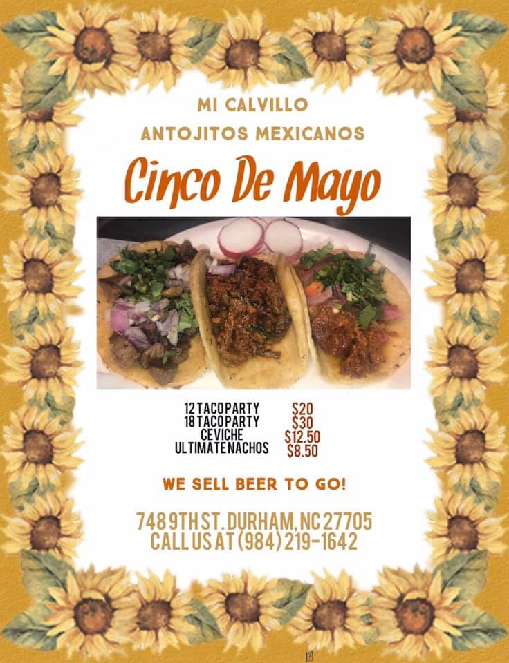 Mi Calvillo Antojitos Mexicanos 748 9th St, Durham