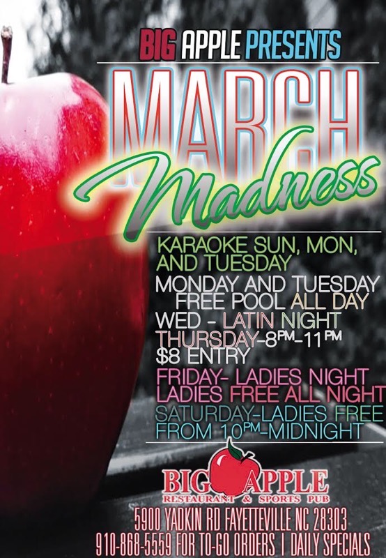Big Apple Restaurant & Sports Pub 5900 Yadkin Rd, Fayetteville