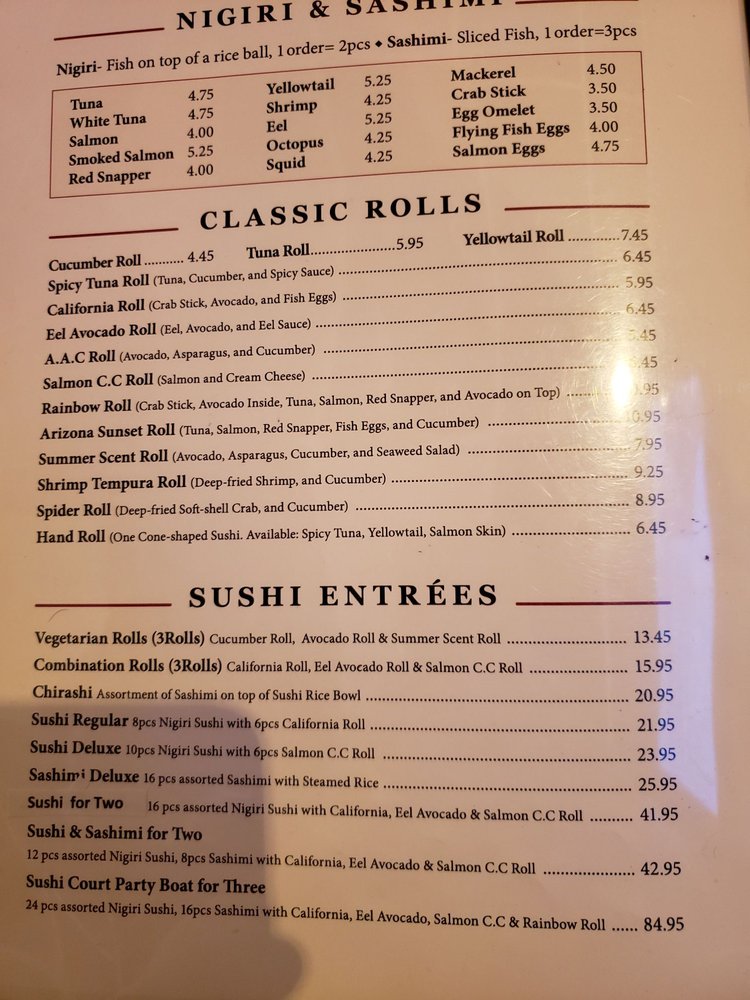 Sushi Court 251 Westwood Shopping Center, Fayetteville