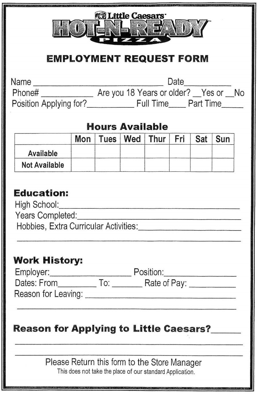 Little Caesars Pizza 203 Timber Dr West, Garner