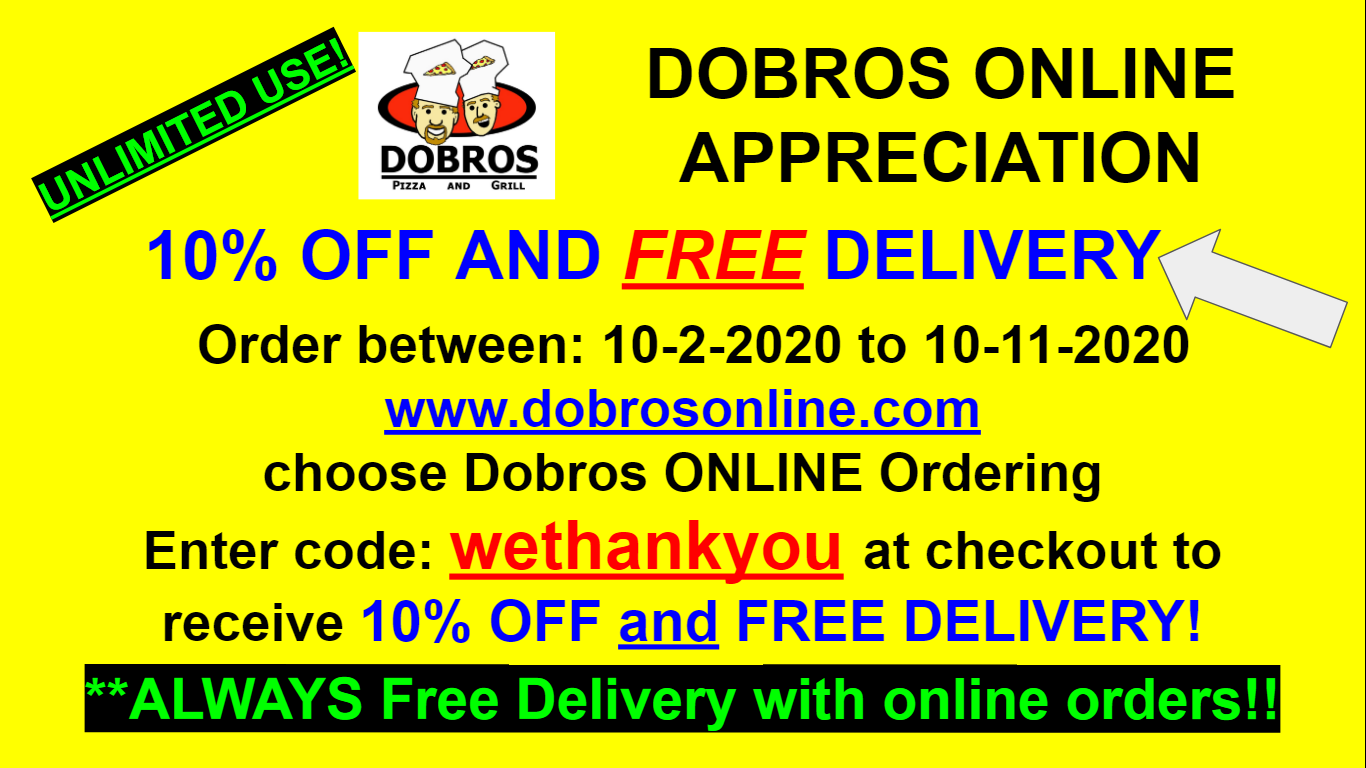Dobros Pizza & Grill 6004 Landmark Center Blvd, Greensboro