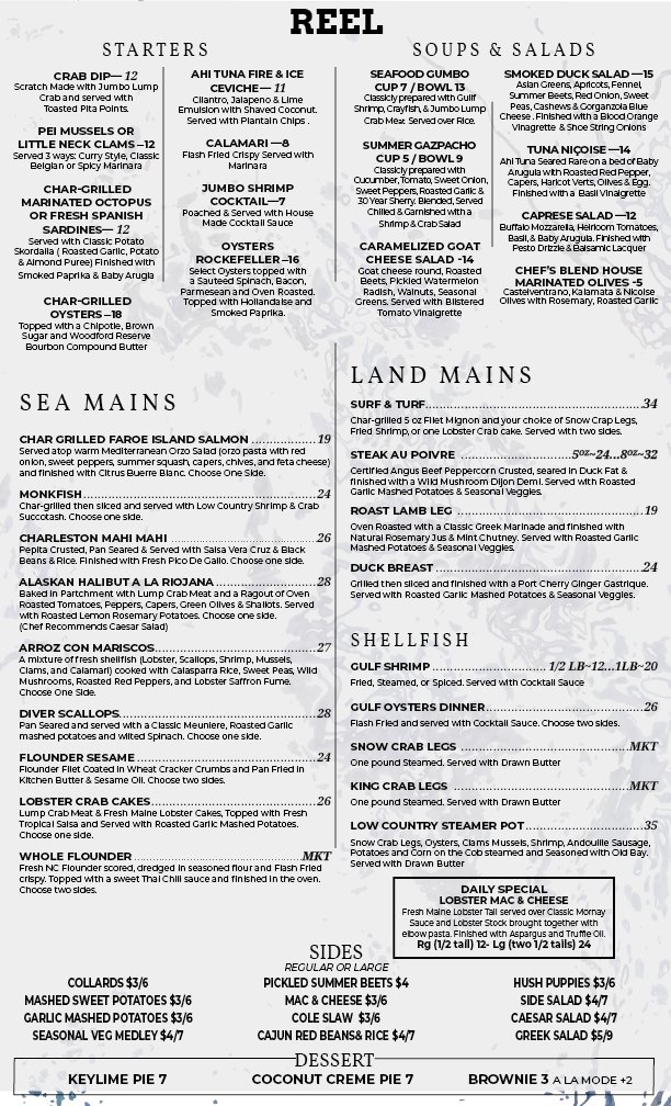 Reel Seafood Grill 2002 New Garden Rd #208, Greensboro