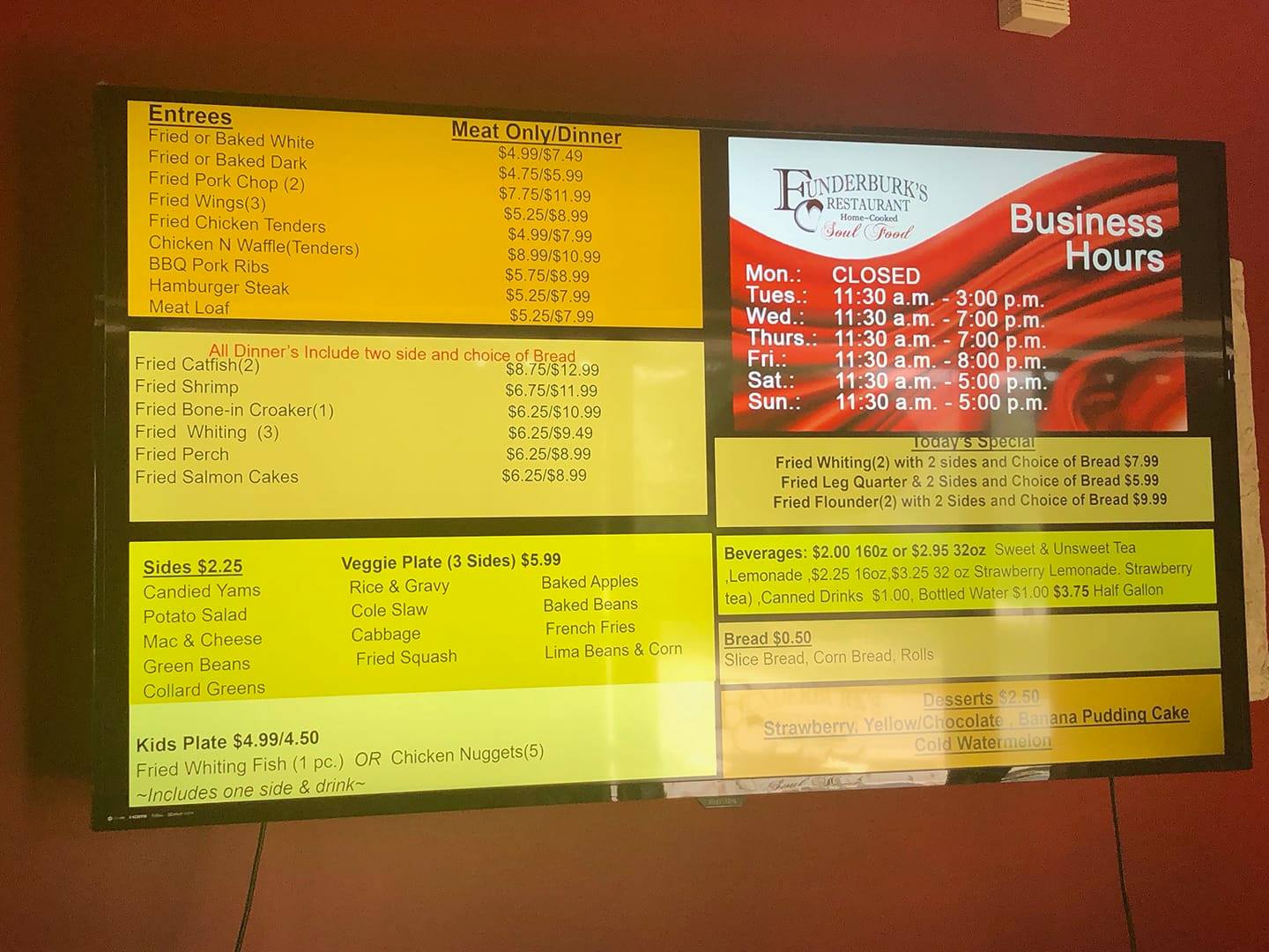 Funderburk's Restaurant 500 Americhase Drive Suites G & H, Greensboro