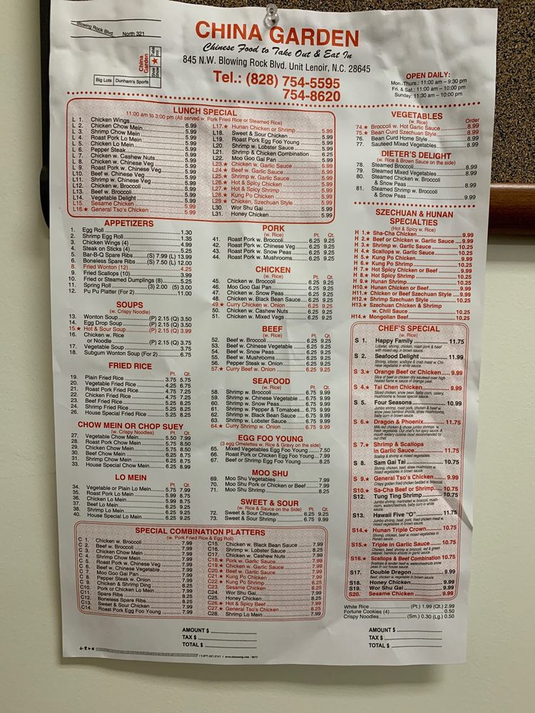 Lenoir, NC Restaurants Open for Takeout, Curbside Service and/or