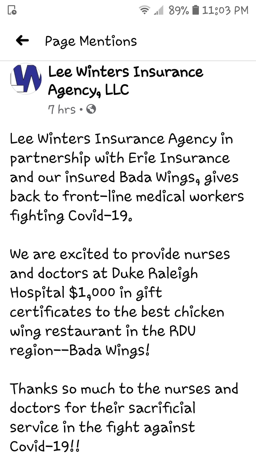 Photo credit: Facebook