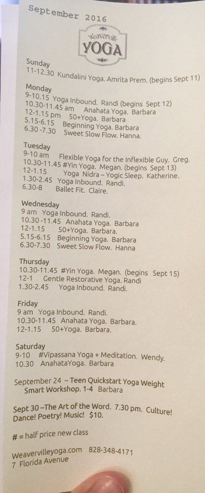 Weaverville Yoga 7 Florida Ave, Weaverville
