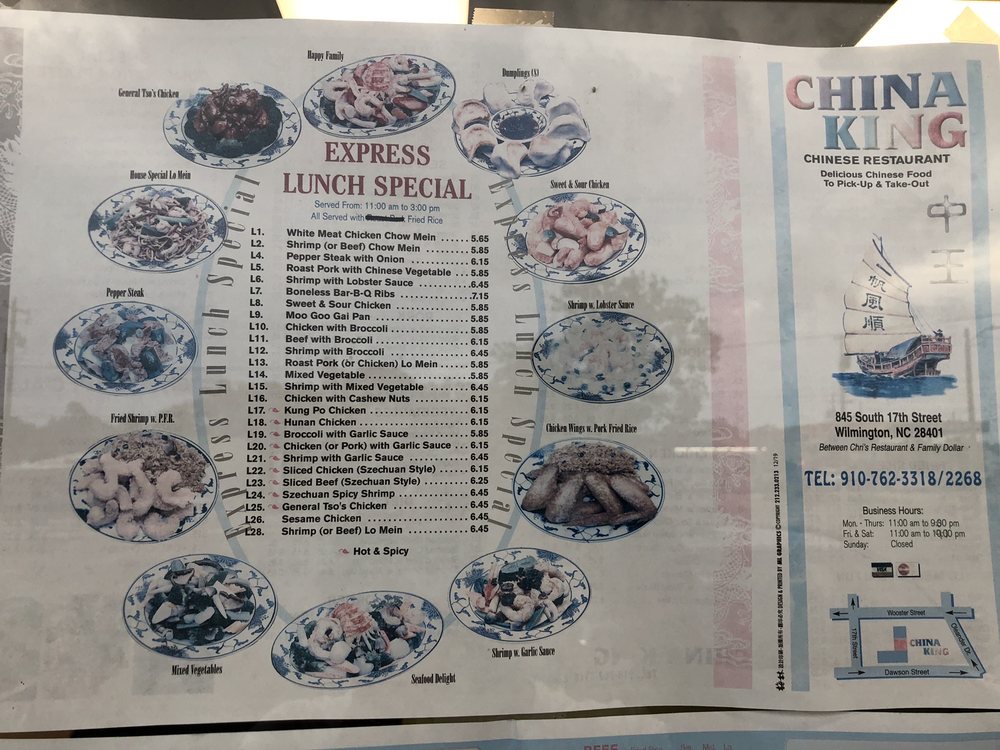 China King Restaurant 845 S 17th St, Wilmington