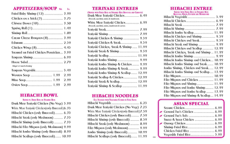 Ichiban Express Hibachi Grill 4608 Maple Ave, Wilmington