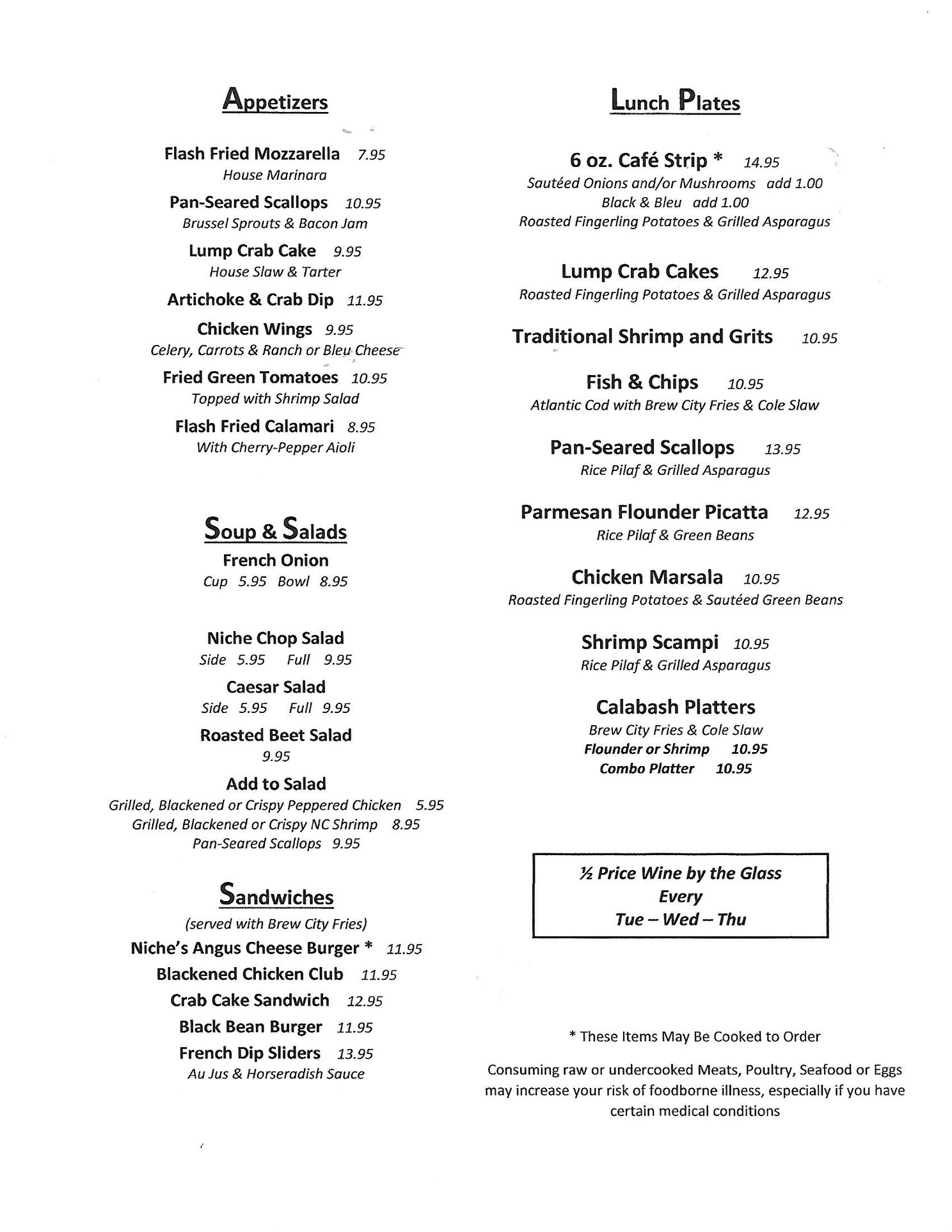 Niche Kitchen and Bar 5954 Carolina Beach Rd, Wilmington