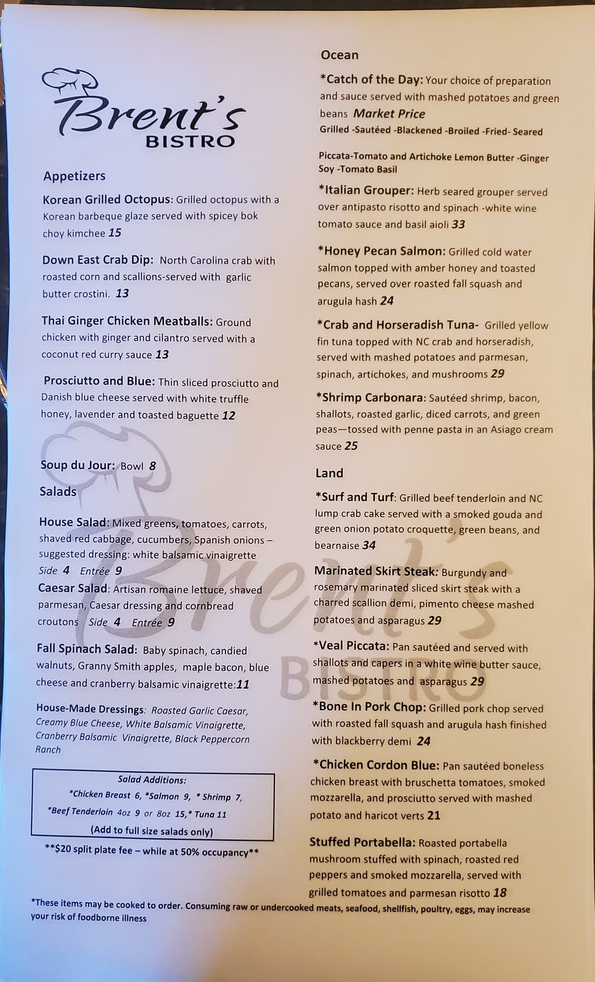 Brent's Bistro 7110 Wrightsville Ave c, Wilmington