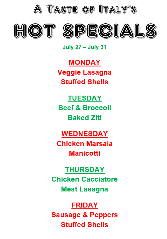 A Taste of Italy 1101 S College Rd, Wilmington