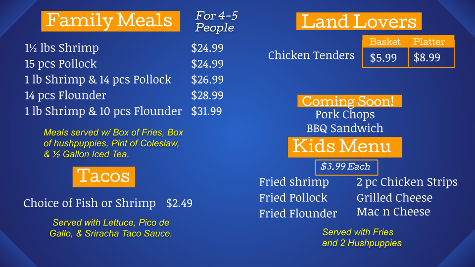Carolina Fish Fry 4023 Market St, Wilmington