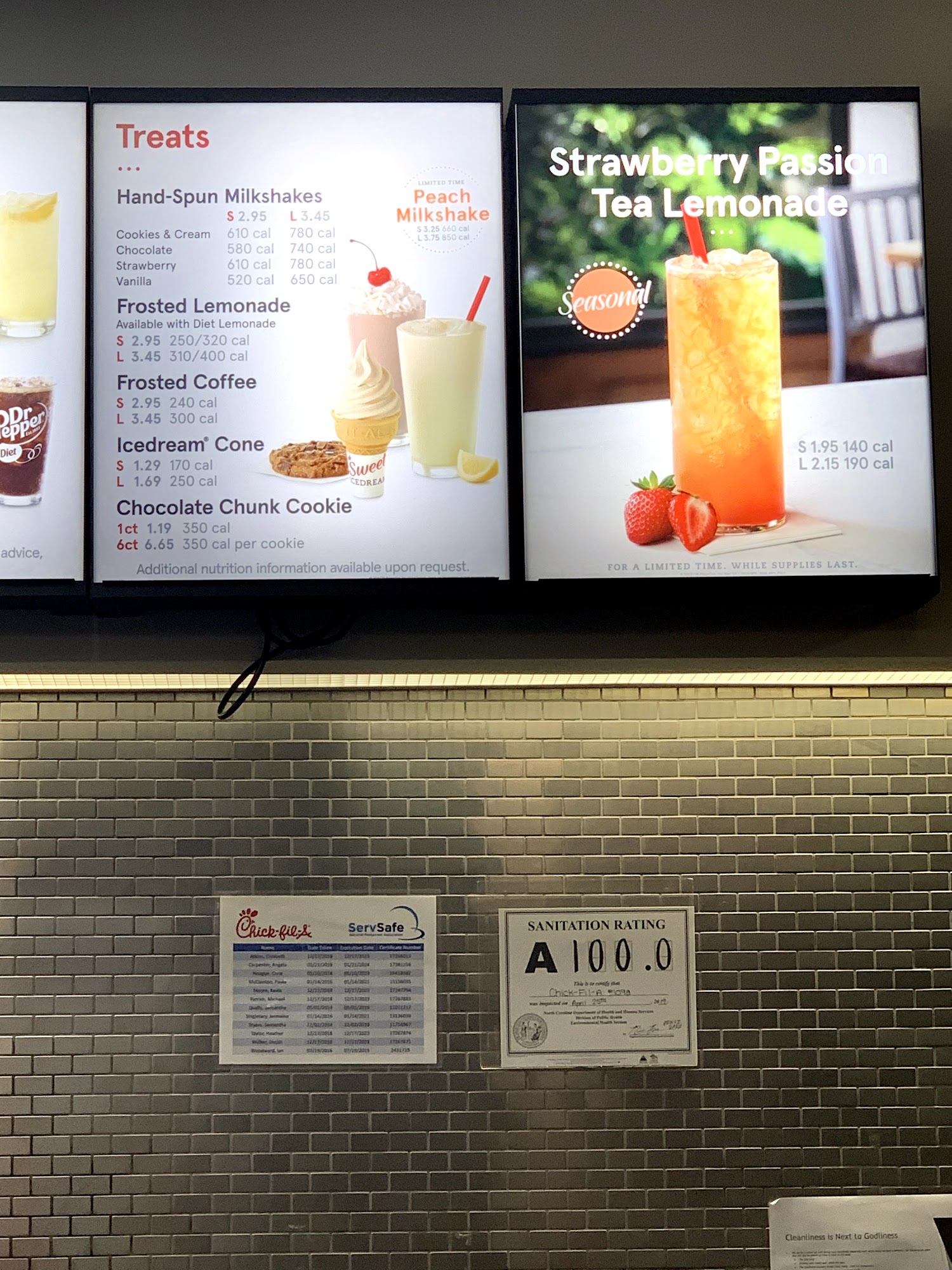 Chick-fil-A Menu