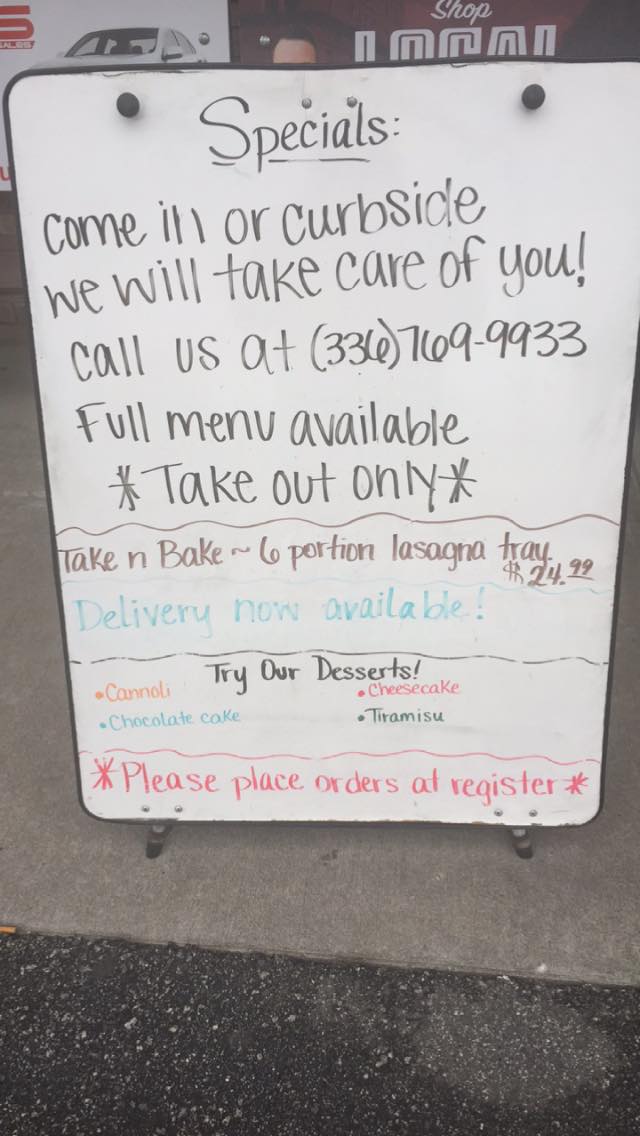 Mamma Mia's Italian Pizzeria 5415 Gumtree Rd, Winston-Salem