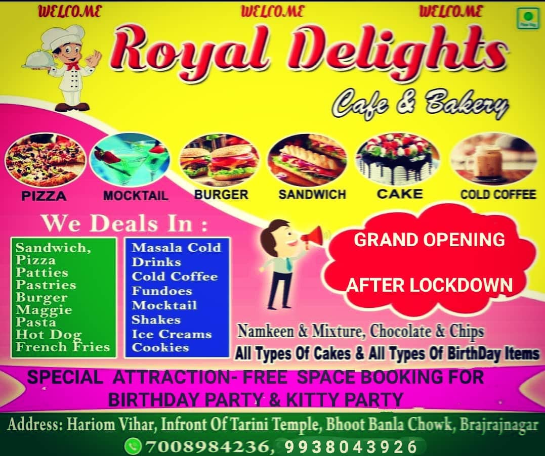 Royal Delights Bakery Menu