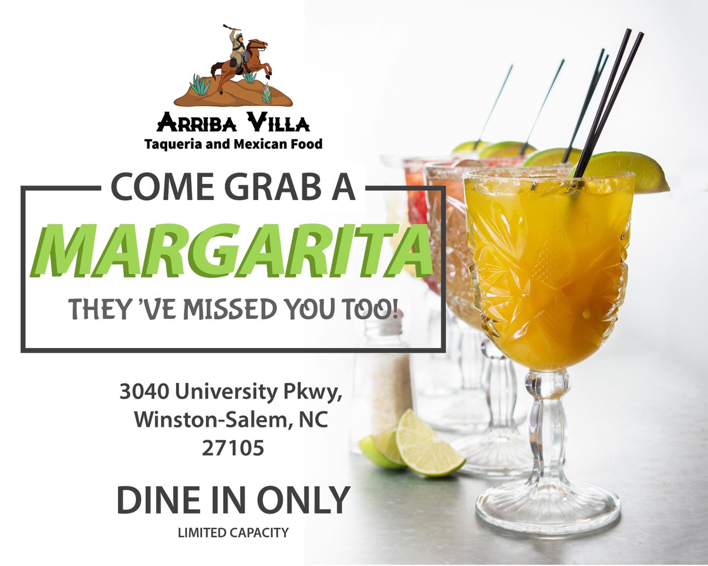 Arriba Villa Taqueria And Mexican Food 3040 University Pkwy, Winston-Salem