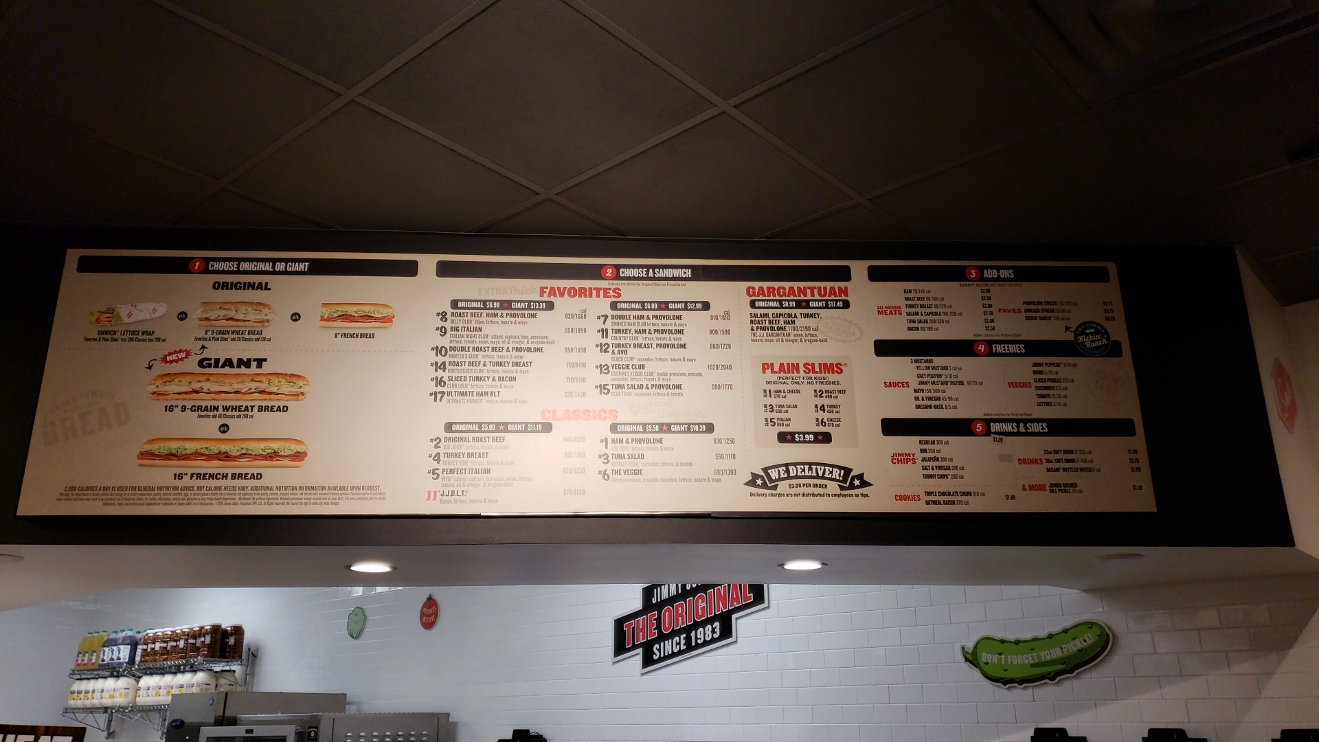 Jimmy John's Menu
