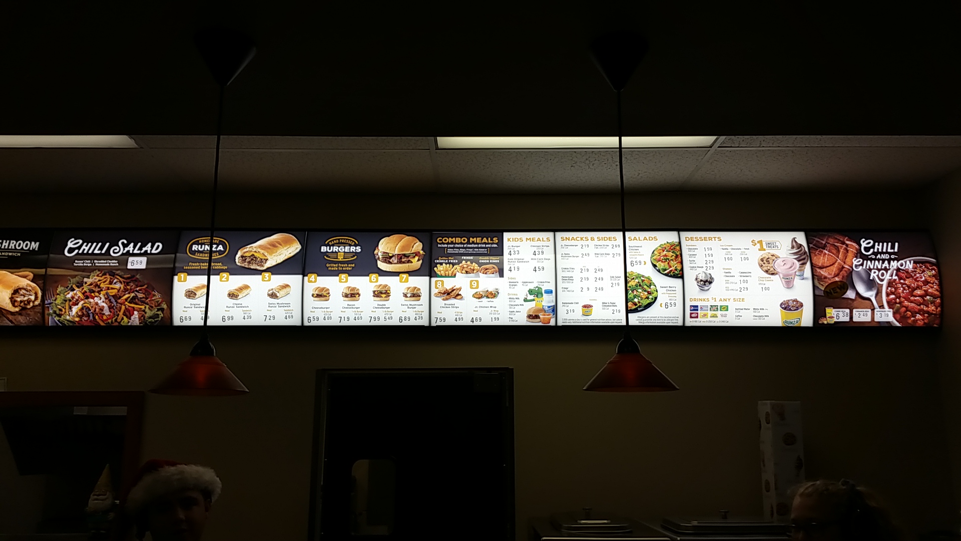 Runza Restaurant Menu