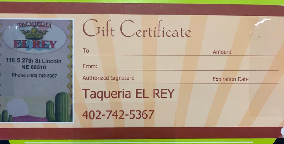 Taqueria El Rey 116 S 27th St, Lincoln