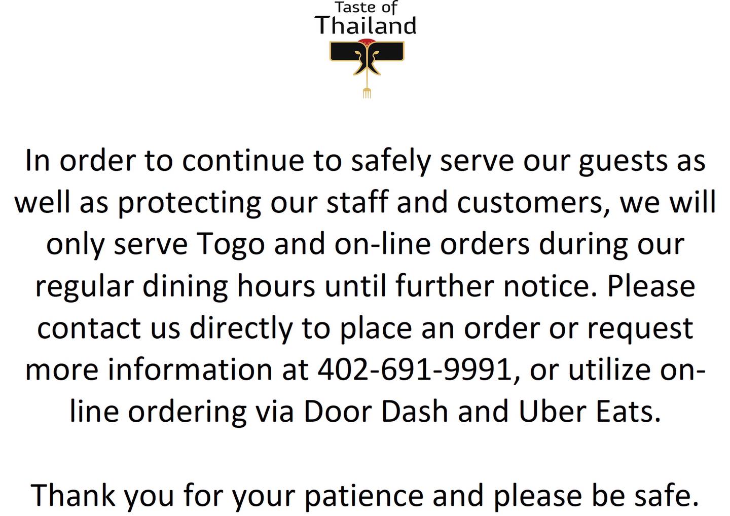 Taste of Thailand 15712 W Center Rd, Omaha