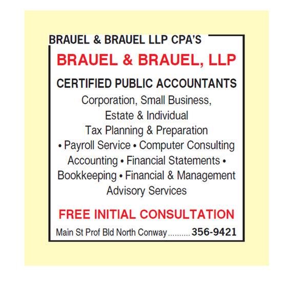 Brauel & Brauel LLP 2977 White Mountain Hwy, North Conway New Hampshire 03860