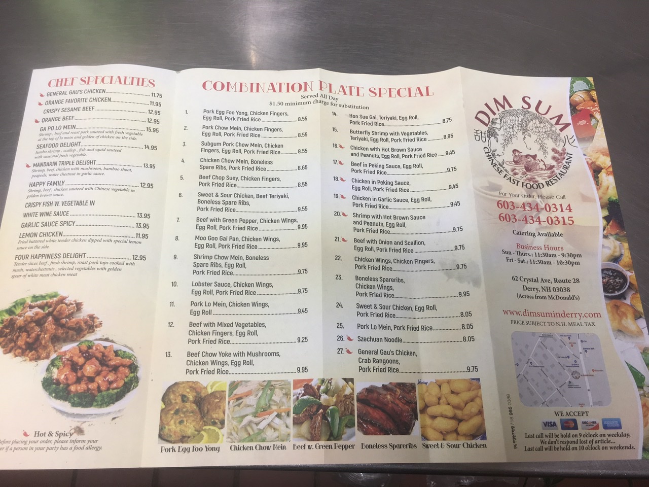 Dim Sum Restaurant Menu