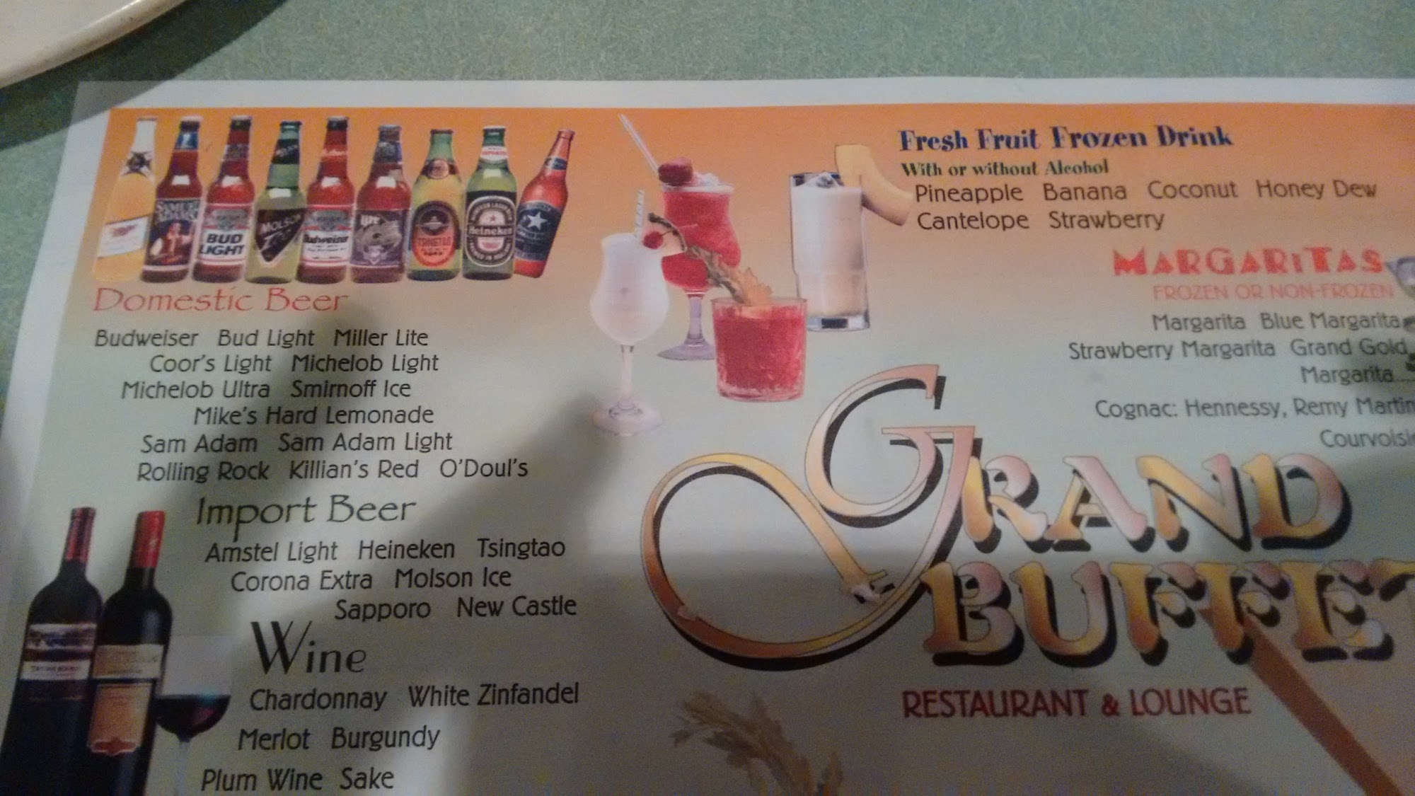 Grand Buffet Menu