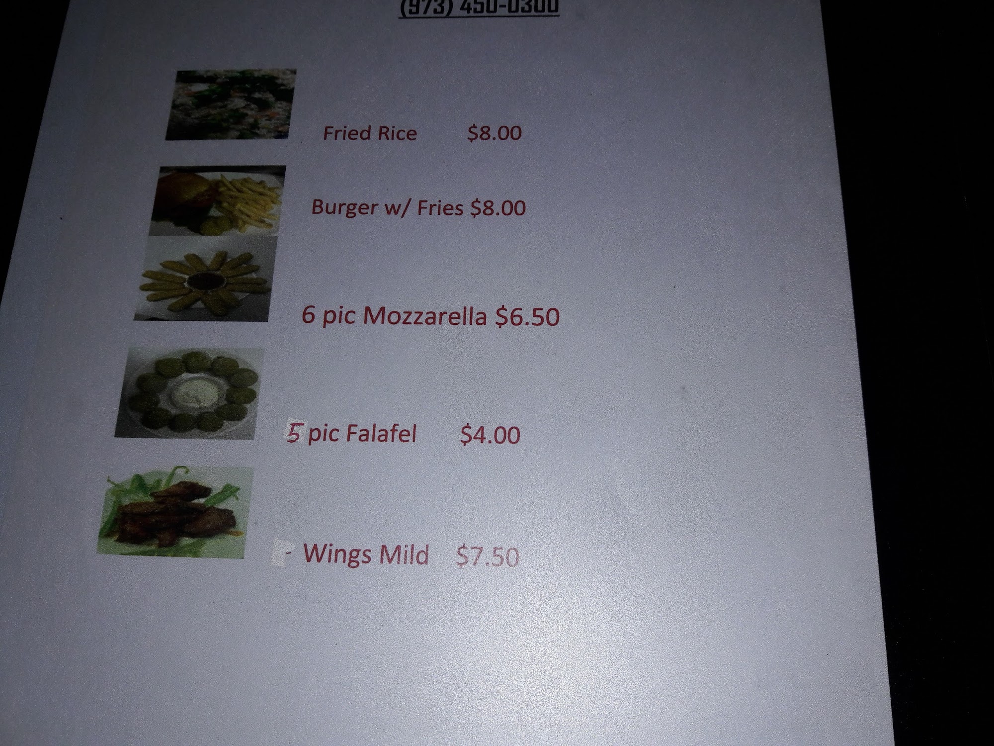 Binky's Tavern Inc Menu