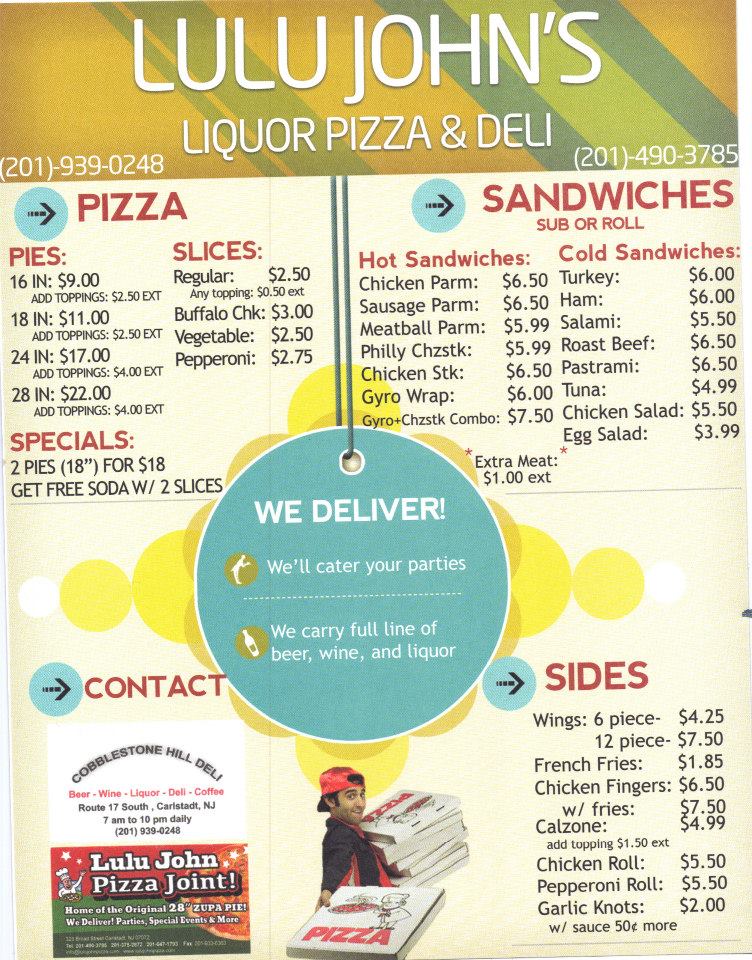 Cobblestone Hill Liquor & Deli 287 Broad St, Carlstadt