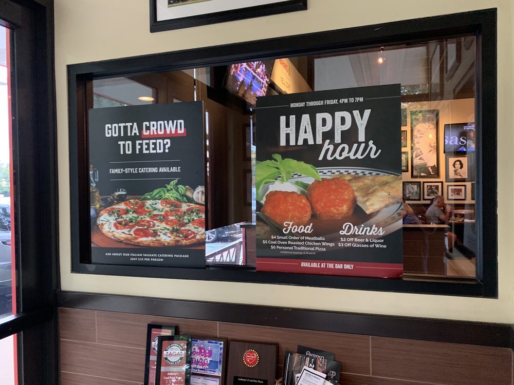 Anthony's Coal Fired Pizza 80 Parsonage Rd, Edison
