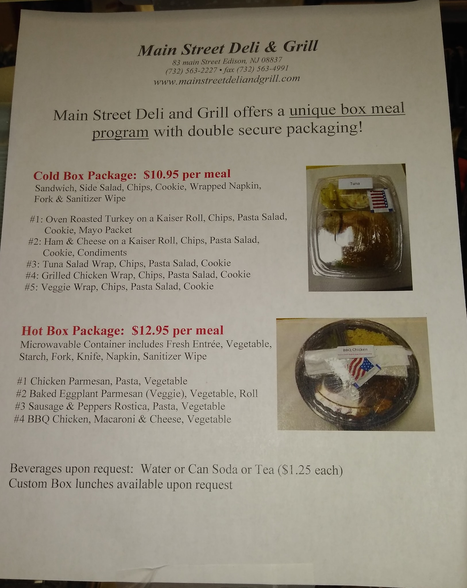 Main Street Deli & Grill 83 Main St, Edison