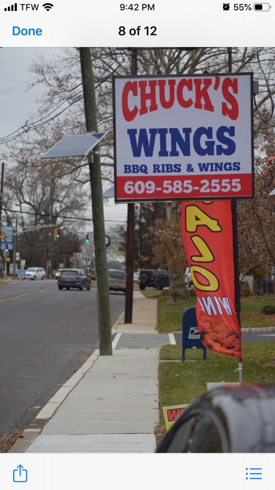 Chuck's Wings 4592 S Broad St, Hamilton