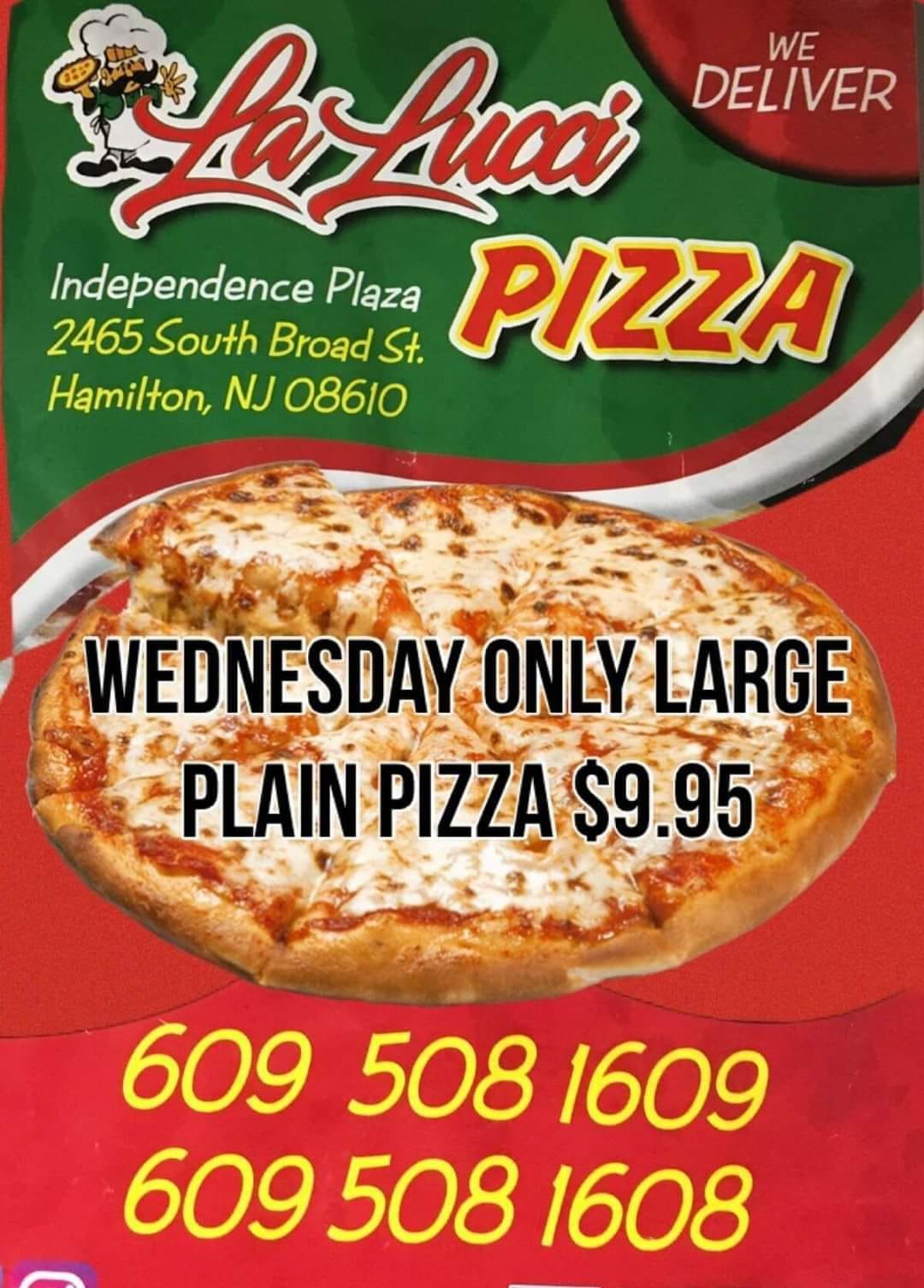 La Lucci Pizza 2465 S Broad St, Hamilton