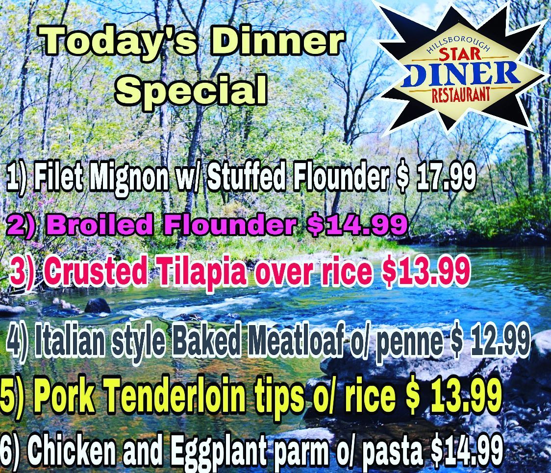 Hillsborough Star Diner Restaurant 842 US-206, Hillsborough