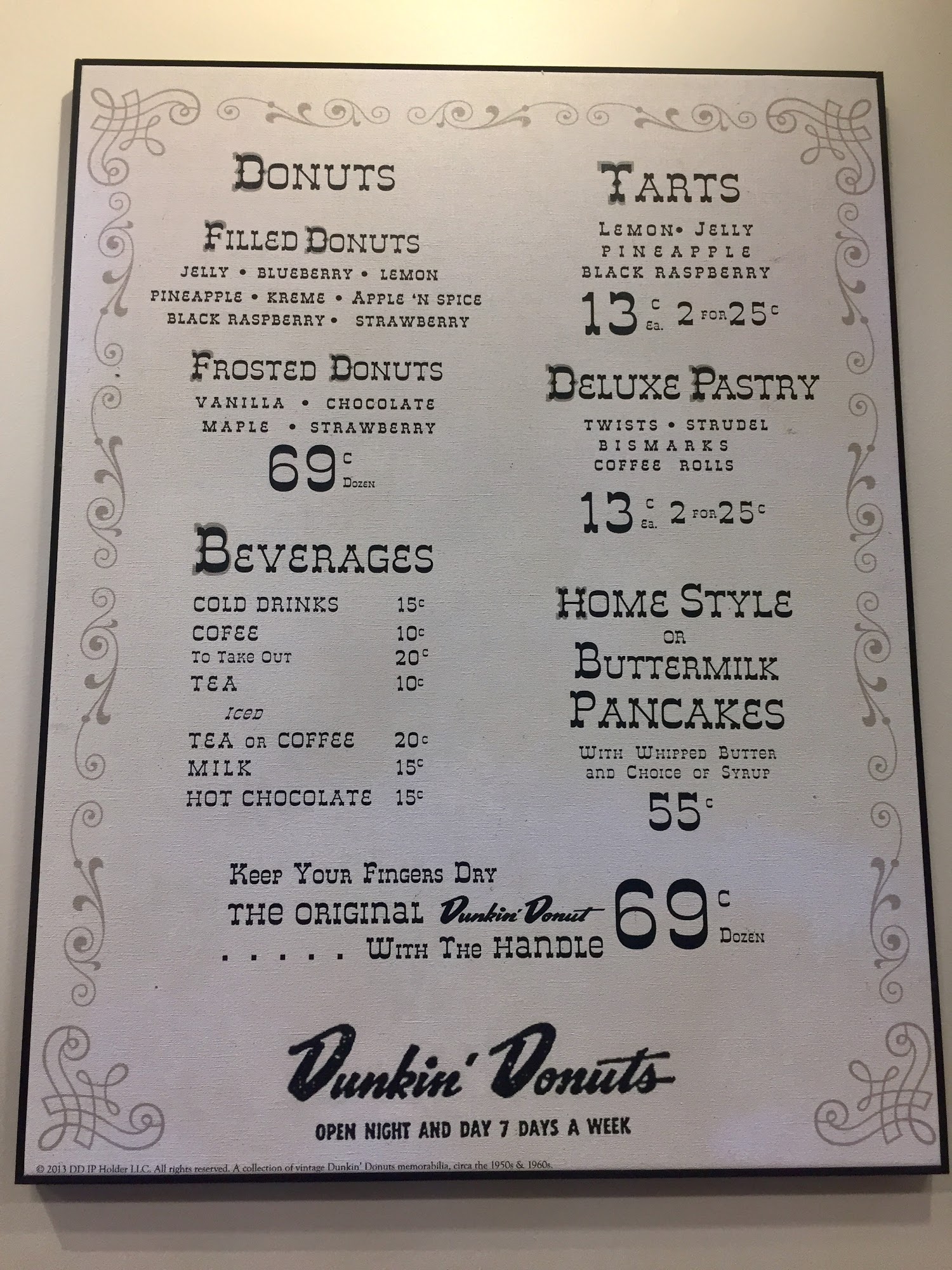 Dunkin' Menu