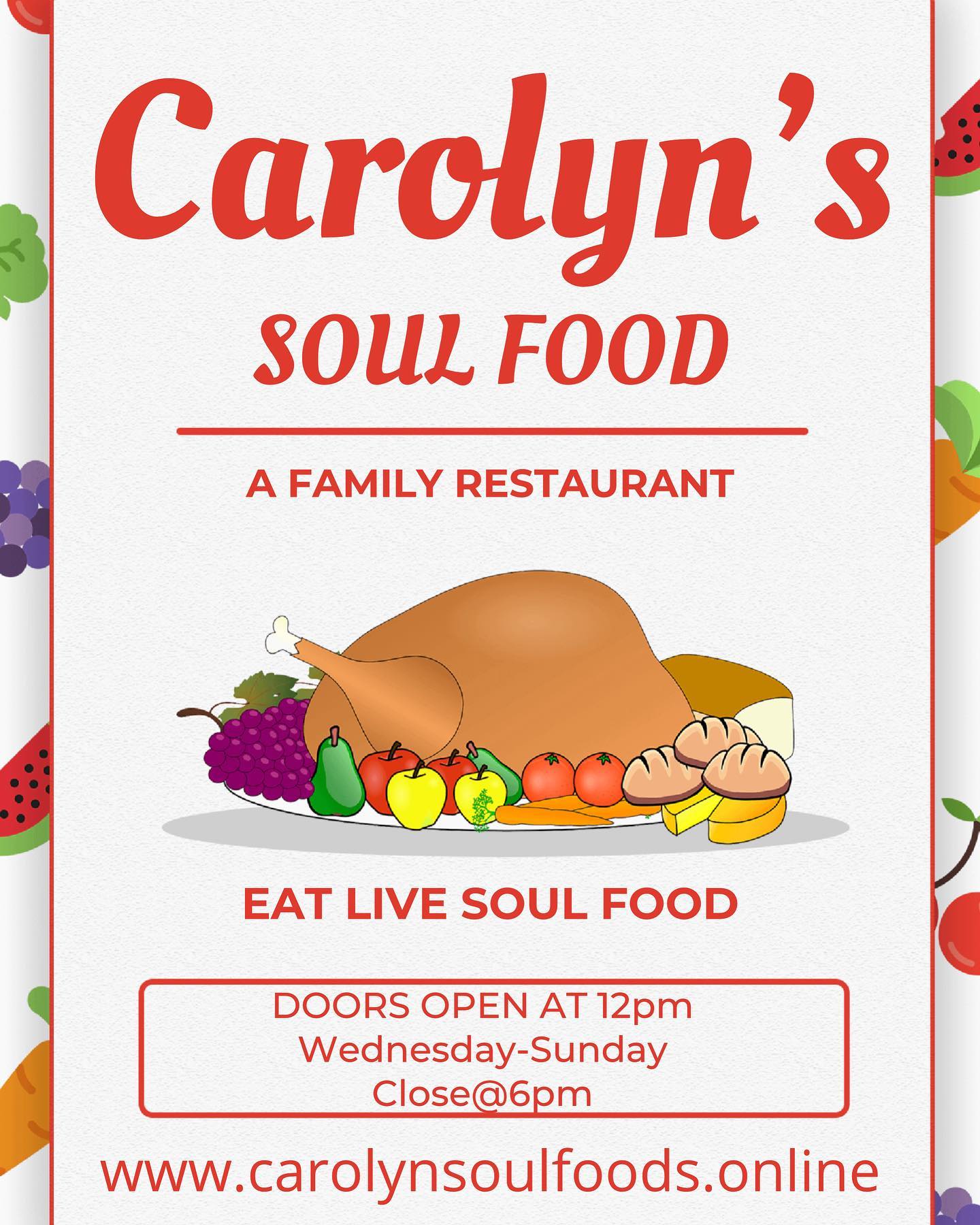 Carolyn's Soul Food 76 Orient Ave, Jersey City